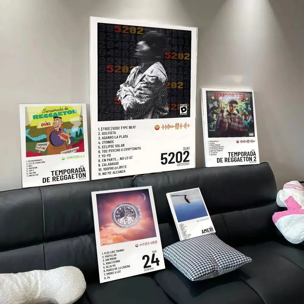 Famous Rapper D-Duki Poster Wall Art Poster Print Decorative Artwork for Bedroom Living Room Office Home Decoration