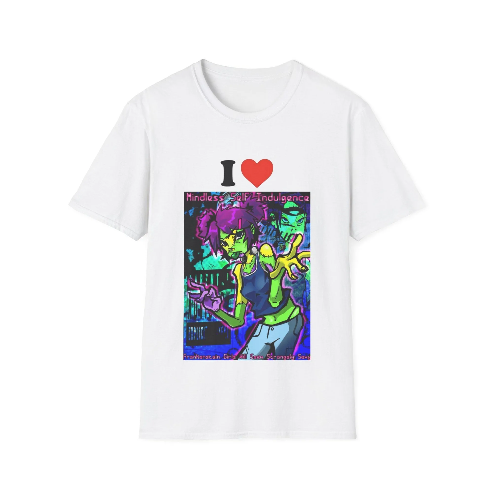 Men T-shirts I Love Mindless Self Indulgence Unisex TShirt Music Fan Tee Band Merchandise Gift for Music Lovers Fun Casual Wear