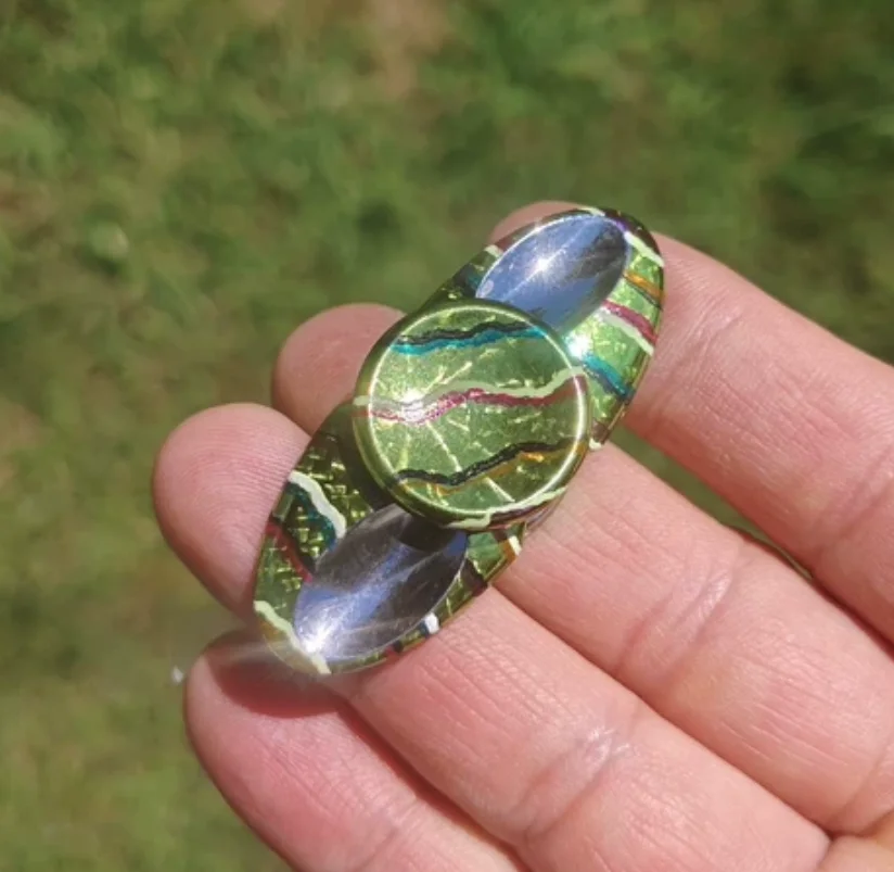 Used EDC Novo Bamboo Dragonfly Stainless Steel Stress Relief Toy Haptic Spinner Fingertip Gyroscope Decompression Toys For Adult