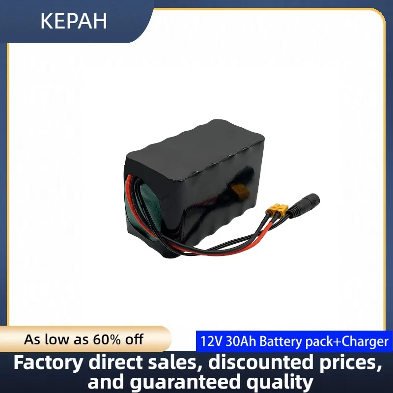 KEPAH 12V 3S6P 30Ah 18650 lithium battery pack built-in 30Ah high current BMS for spray and other equipment