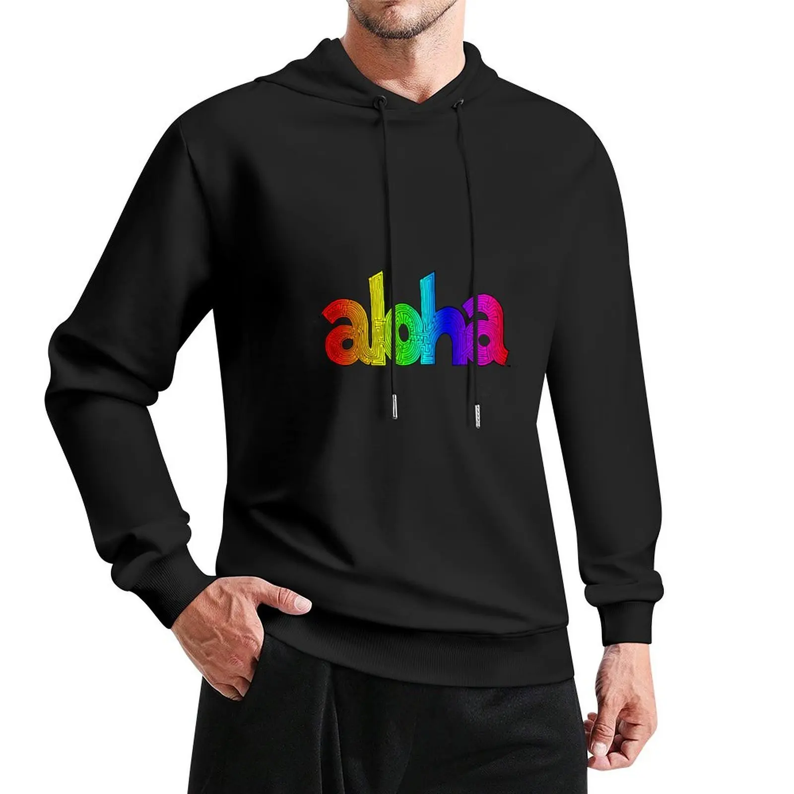 

Rainbow Aloha Pullover Hoodie men's clothes autumn graphic t shirts men mens hoodies