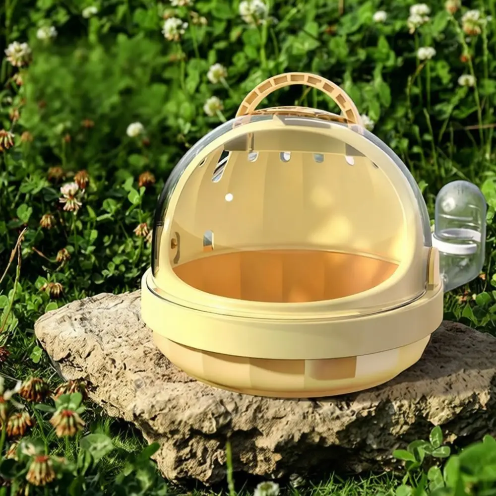 Panoramic Hamster Carrier Portable Travel Bag Breathable Cage For Small Animals Sugar Glider Squirrel Pet Outing House Accessory