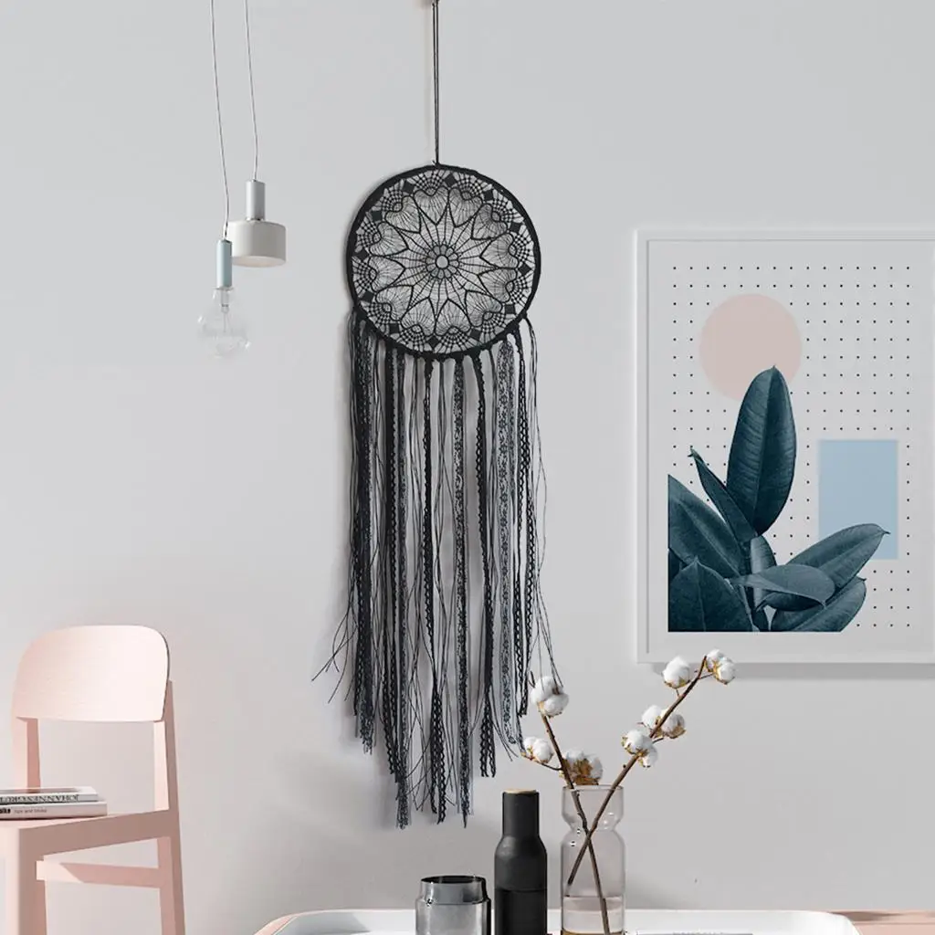 Indian Lace Tassel Hanging Living Room Dormitory Decor Black