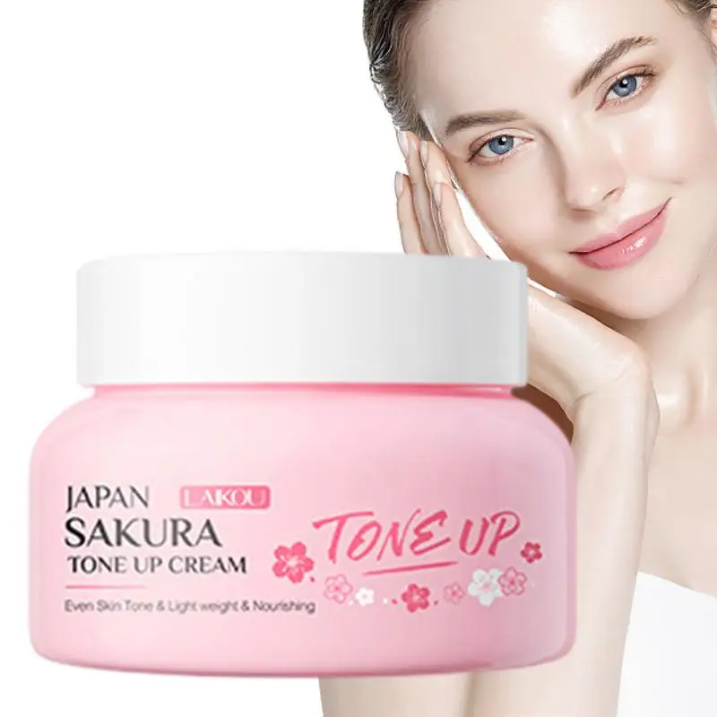 60g Sakura Blossom Moisturizer Moisturizing Tone-up Cream for Women\'s Face Fast Absorption Tone-Up Whitening Cream Skin Care