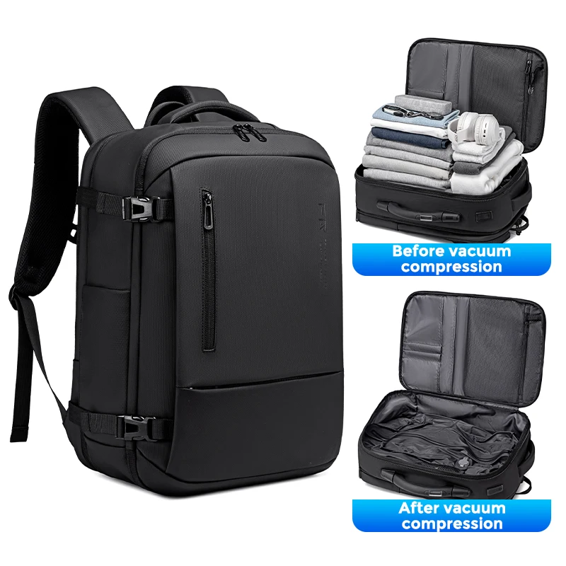 

FENRUIEN can vacuum compress the volume backpack 17.3 inches laptop backpack comes with gravity handle