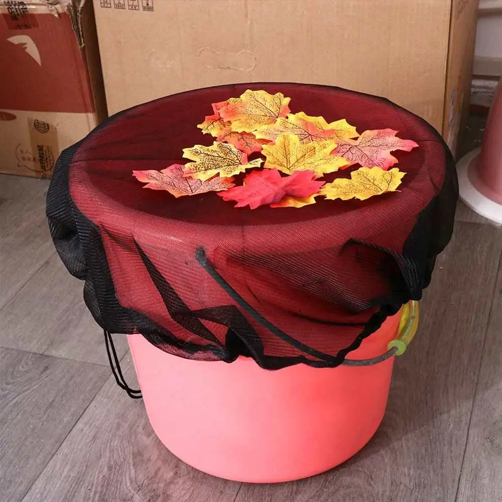 

Rainwater Filtration With Drawcord Protector Accessories Rain Barrel Cover Catchment Net Protective Cover Filter Screen