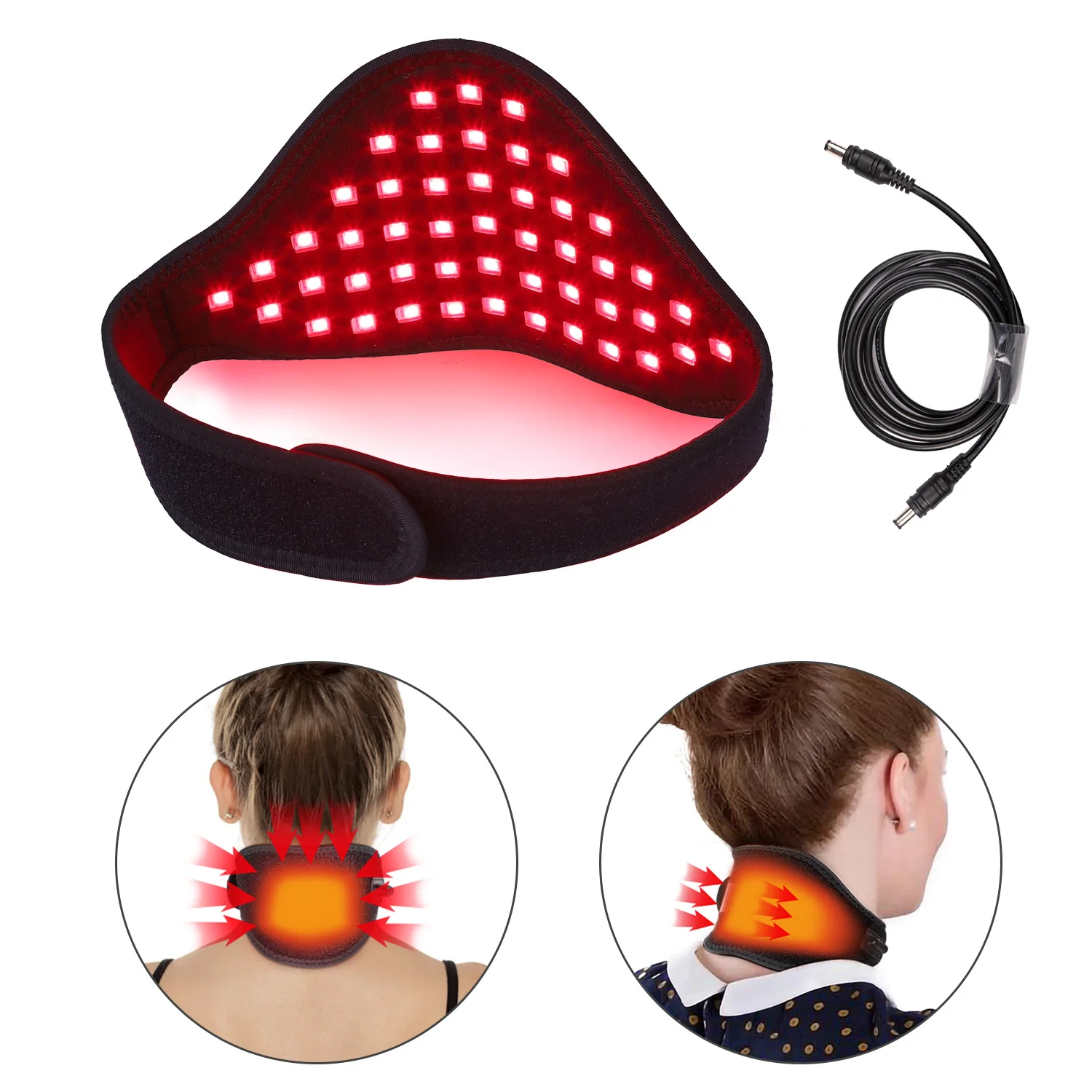 DGYAO 660nm 850nm Red Light Treatment neck pain relief Led infrared  massage wearable device