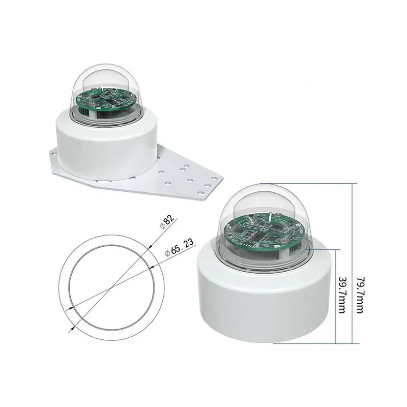 Ultrasonic wind direction anemometer environmental sensor integrated temperature humidity meteorological Rain instrument RS485