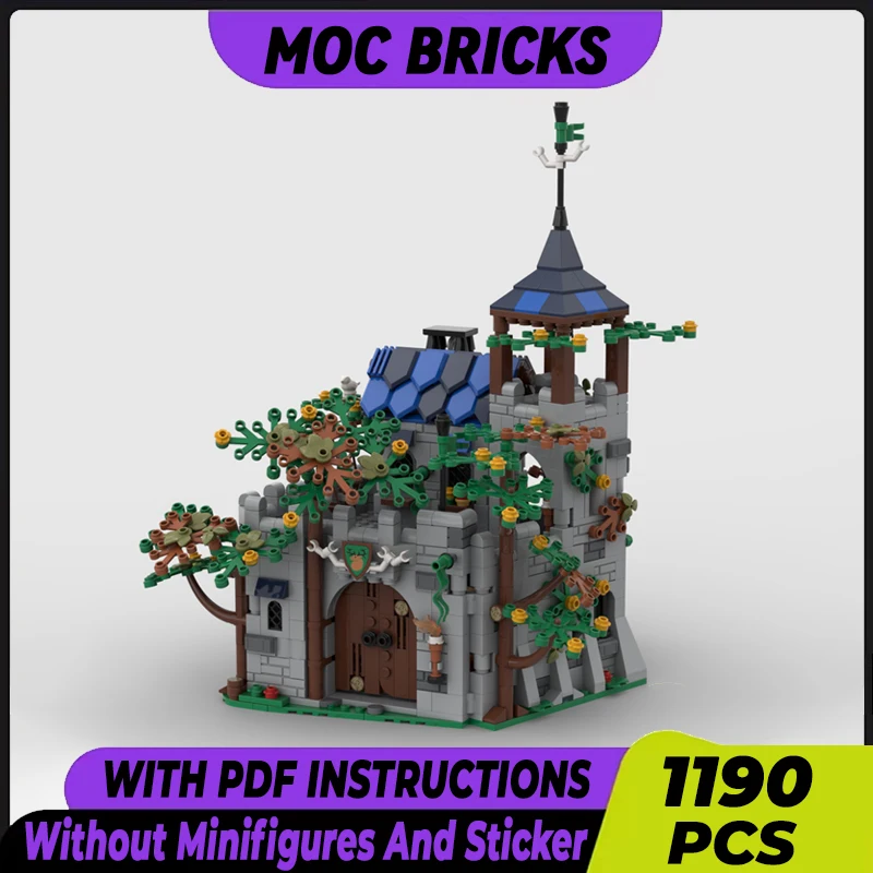 

Medieval Fortress Model Moc Building Bricks Castle Forest Technology Modular Blocks Gifts Christmas Toys DIY Sets Assembly