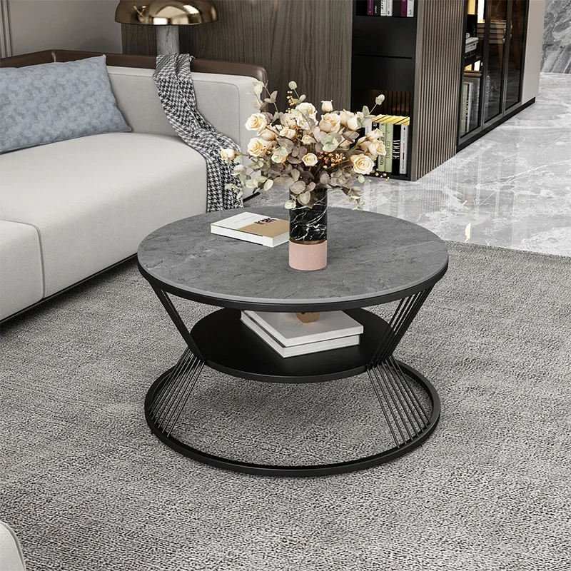 Luxury Aesthetic Coffee Table Entryway Center Hotel Round Modern Office Service Magazine Tea Table Office Muebles Home Furniture