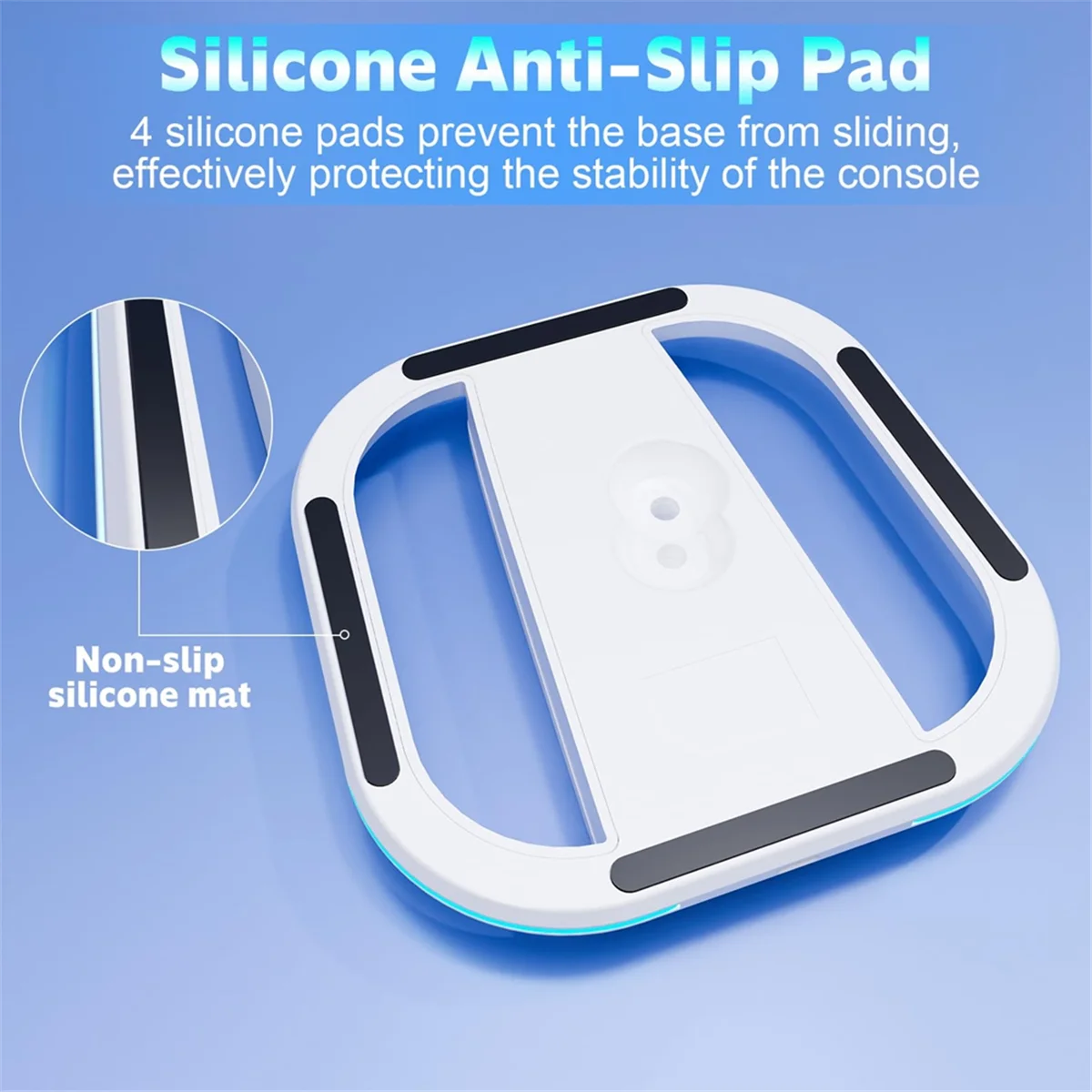 Вертикальная подставка A07I для тонких игровых консолей, настольная нескользящая основа с 7 RGB-подсветками черного цвета