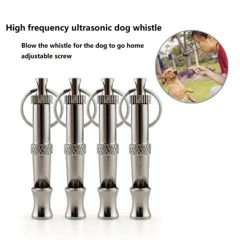 1/2PCS Dog Whistle with Keychain Professional Recall To Stop Barking Adjustable Sound Pitch Pet Puppy Cat Dog GWFD11