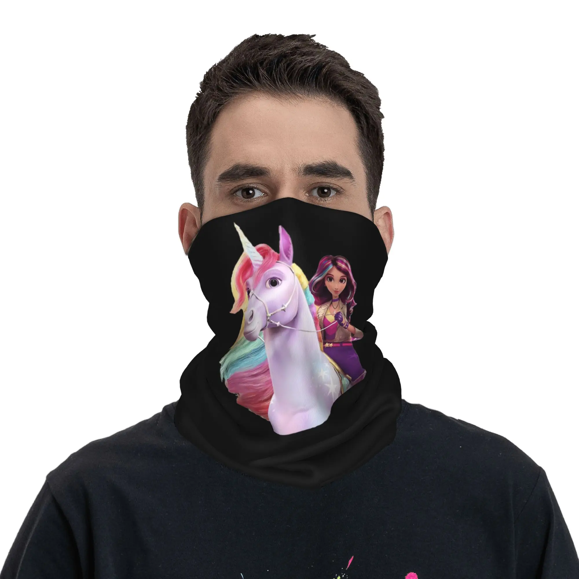 Unicorn Academy Sophia Wildstar Bandana cubierta para el cuello máscara impresa bufanda pasamontañas multifunción ciclismo Unisex adulto transpirable