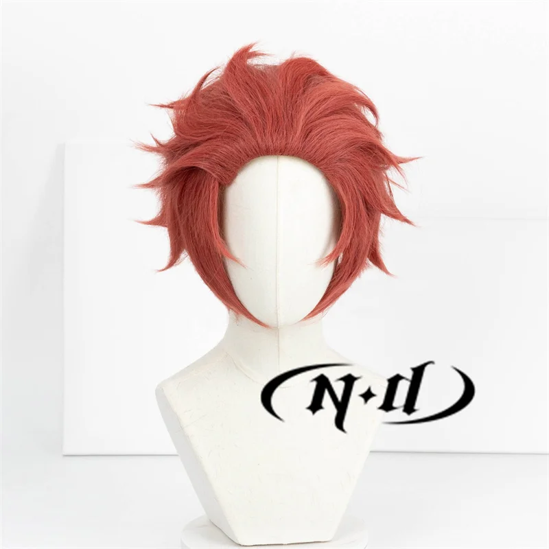 ND Anime Blue Lock Itoshi Sae Cosplay Wigs Short Red Hair Anime Cosplay Headwear Kanekalon Synthetic Cosplay Hair Wig for Party