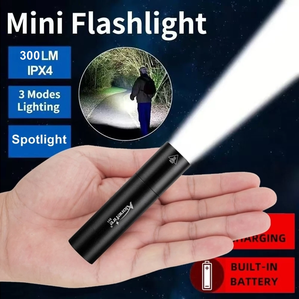 

Яркий мини-фонарик с зарядкой от Usb