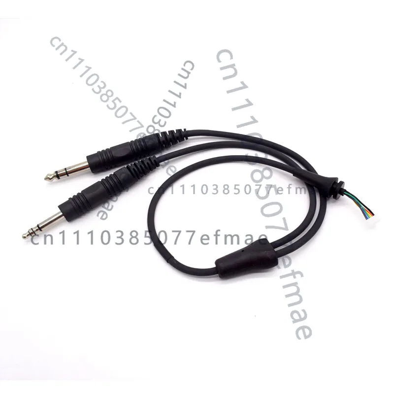 

1 шт. для гарнитуры Bose A10, стереокабель с двойным разъемом 6,3 мм и 5,2 мм на 6-контактный разъем.