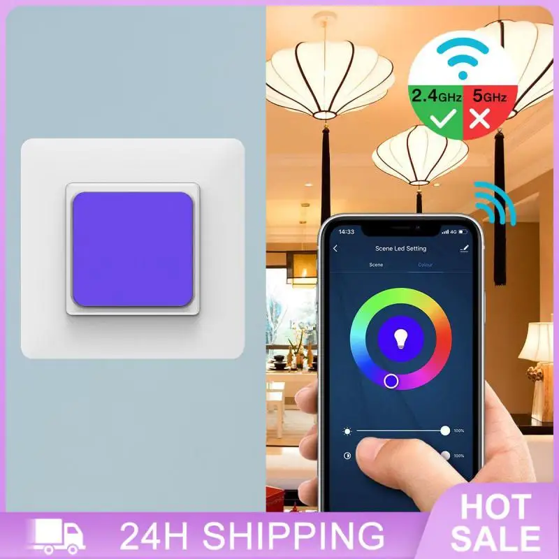 Wall Switches 1600 Custom Colors Intelligent Linkage Wall Light Switch Flexible Timer Setting 10a Wifi Switch For Hotels 86 Typ