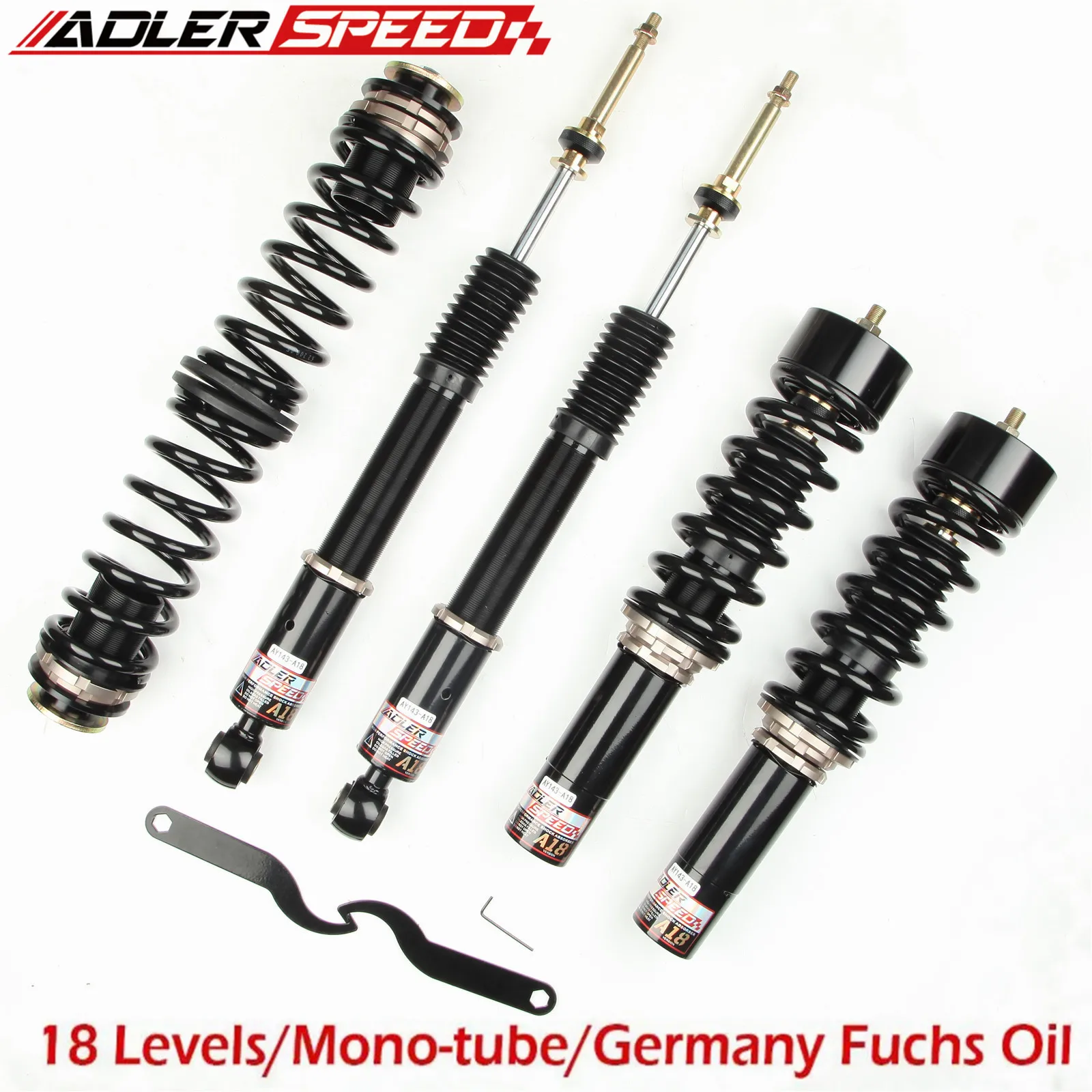 

ADLERSPEED 18-Way Coilovers Lowering Suspension Kit For Audi A4 (B8)/A4 Quattro (B8) 09-16