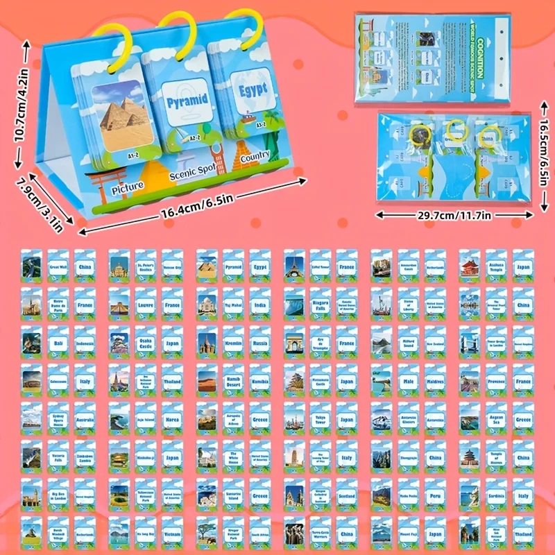 72 قطعة عبارة عن لعبة تكوين الكلمات تتضمن مجموعات بطاقات تعليمية للأطفال، ومجموعات تعلم الوجه على الوجهين، ولعبة تعليمية خاصة