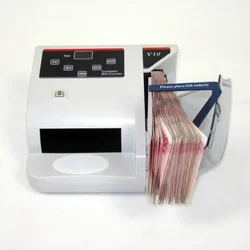 Portable Currency Counter Counterfeit Detection Currency Counter USD/EUR/GBP/RUB Currency Counter V10