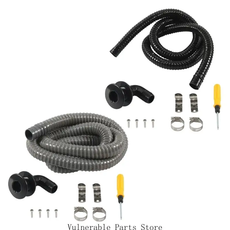

Thru Hulls Fittings for Boats Hose, 90 Degree Bilge Through Hulls, Water Scupper Drain in Marine