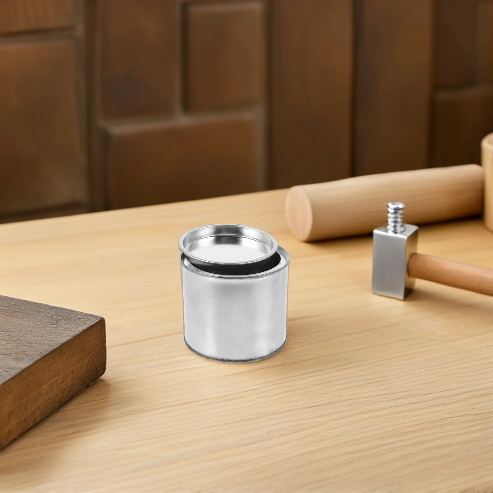 

4Pcs 0.5L Metal Paint Pails Airtight Sealing for DIY Enthusiasts Art Supplies and Leftover Paint Storage Painting Supplies