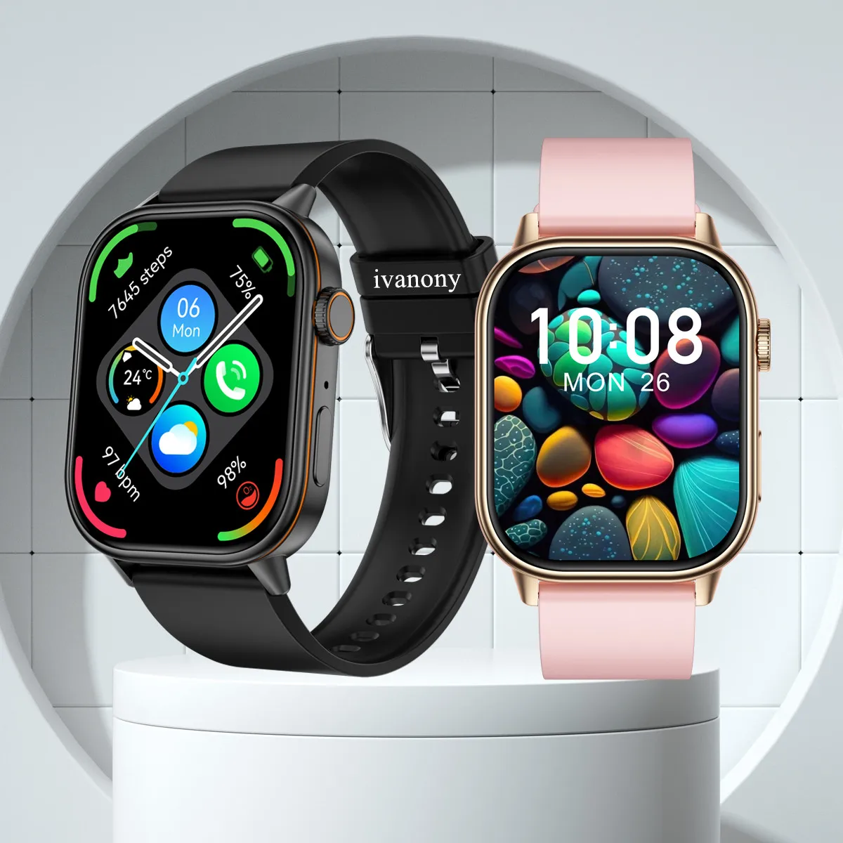 

Smart Watch GPS Navigation Map Compass IP68 Waterproof Voice Assistant Bluetooth Call Outdoor Sports Smartwatch for Android IOS