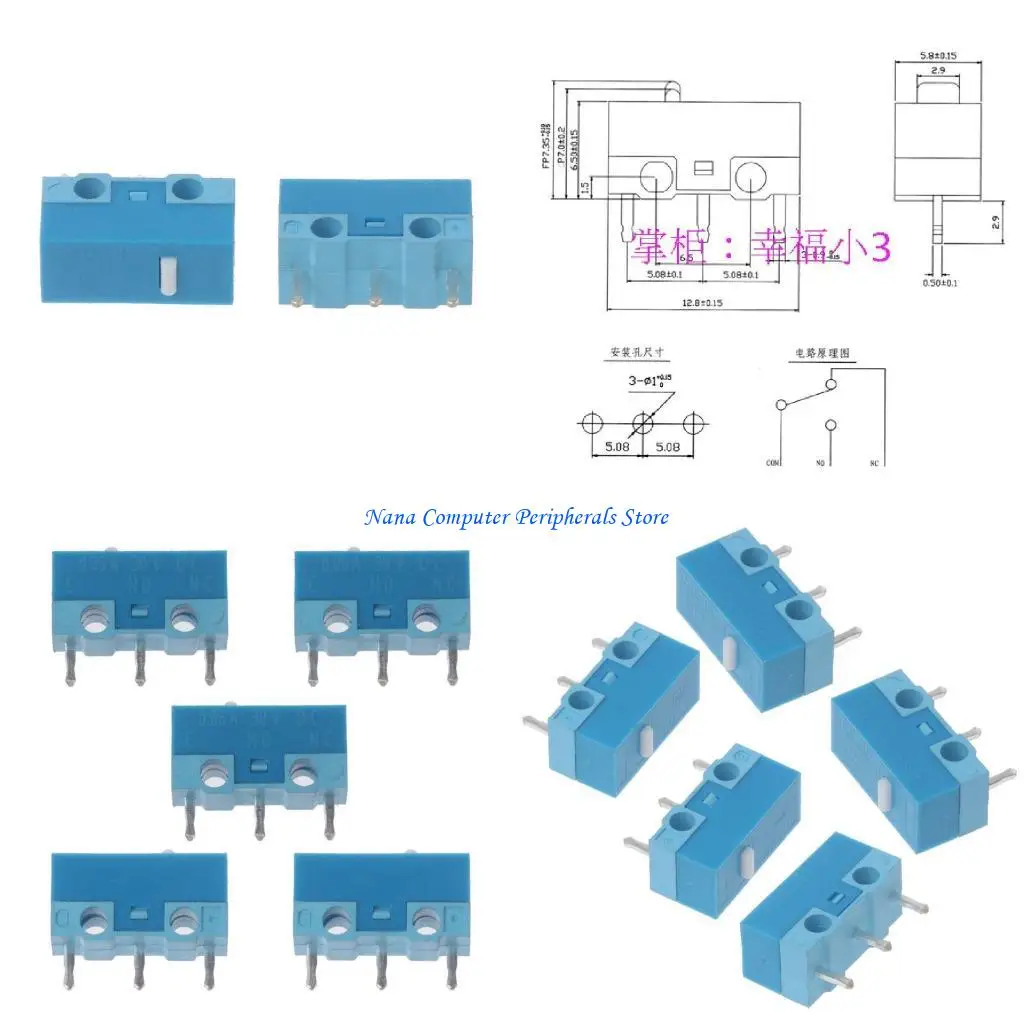 F68C, recién llegado, interruptor botón ratón HUANO Original, ratones a prueba polvo, microinterruptores