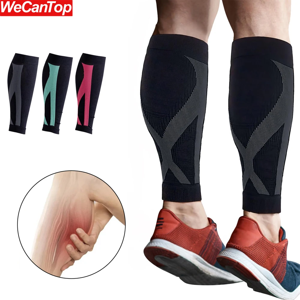 أكمام ضغط لآلام أسفل الساق ، تمنع جبيرة الساق والساق ، تقلل من جبيرة التورم ، دعامة أكمام الساق ، زوج واحد