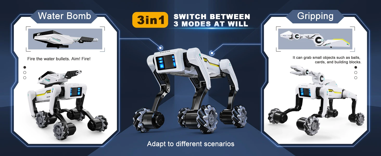 Intelligent AI RC Robot Dog Voice Dialogue APP Remote Control Programming Singing Dancing Machine Dog Kids Toys