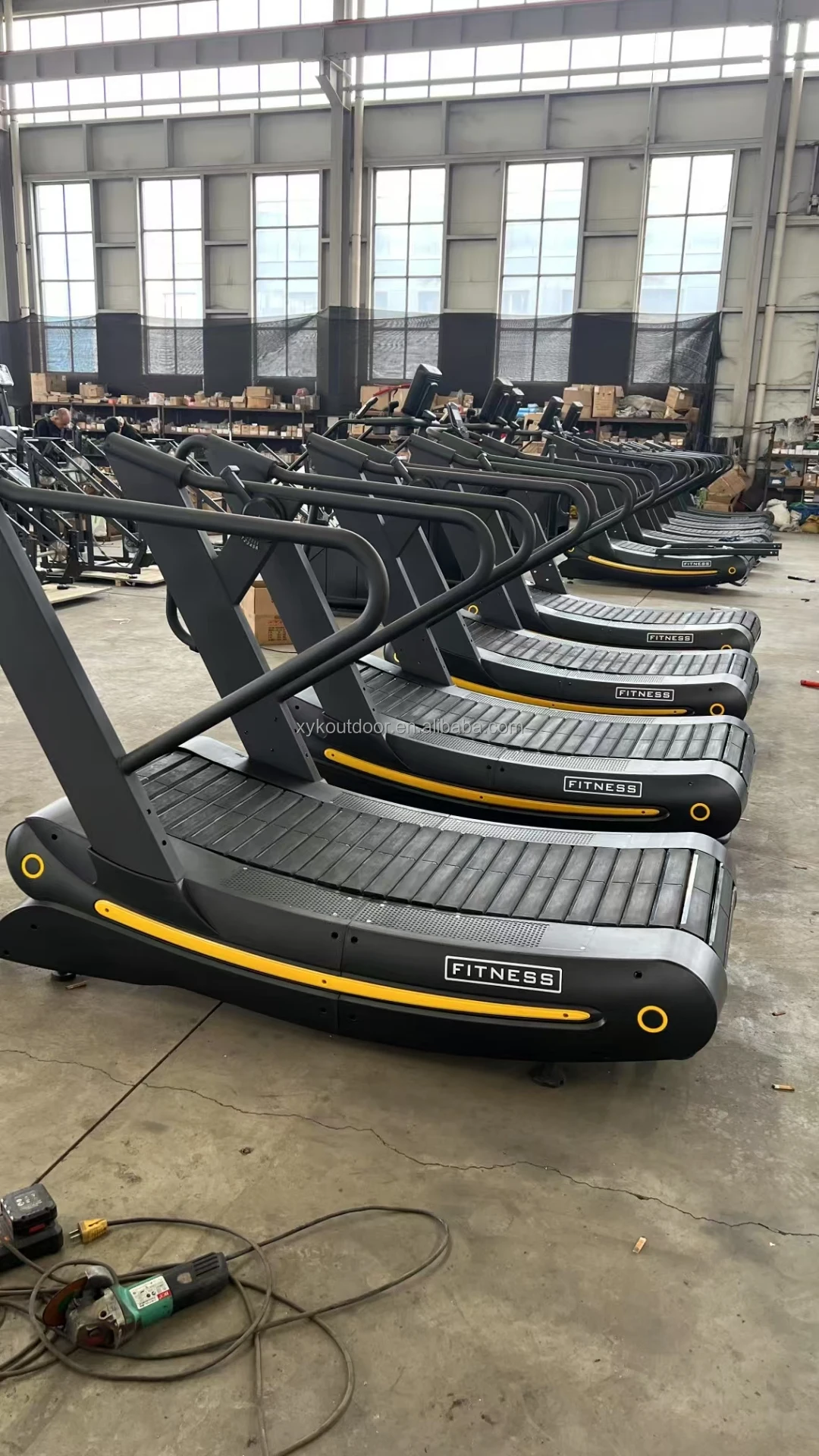 Hot Selling Unpowered Mechanical Treadmill Fitness Club Resistance Curve Treadmill