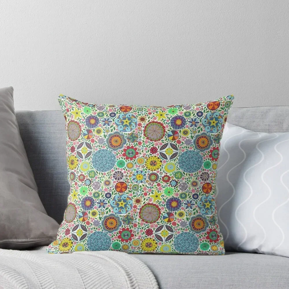 

millefiori garden Throw Pillow christmas pillow case Anime pillow