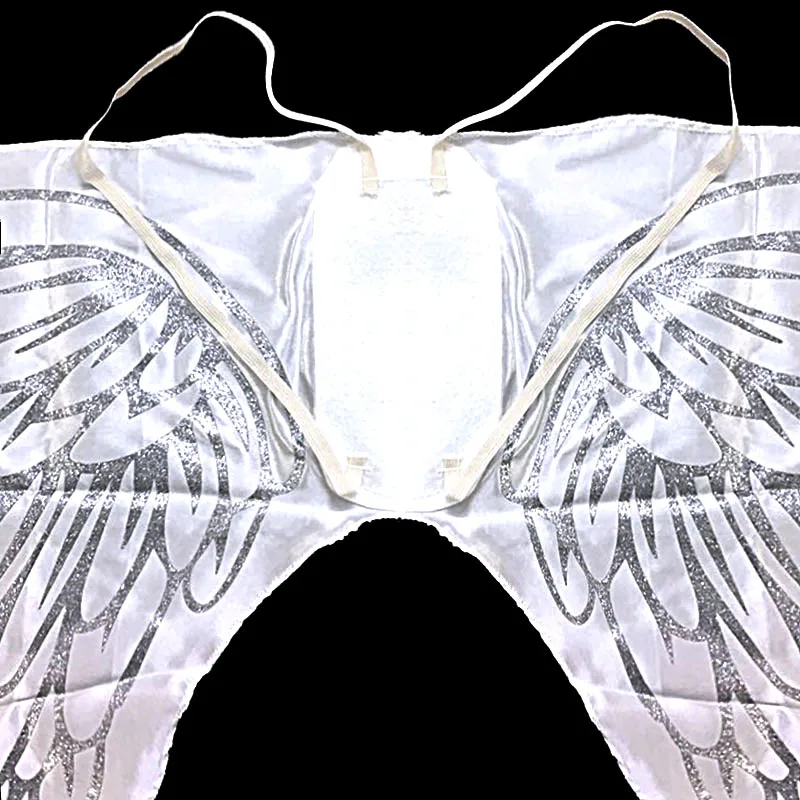 Disfraz de alas de Ángel, superficie satinada, accesorios de halloween, puesta en escena, nueva Hada de la novia, accesorios de escenario para niños, ropa de mujer