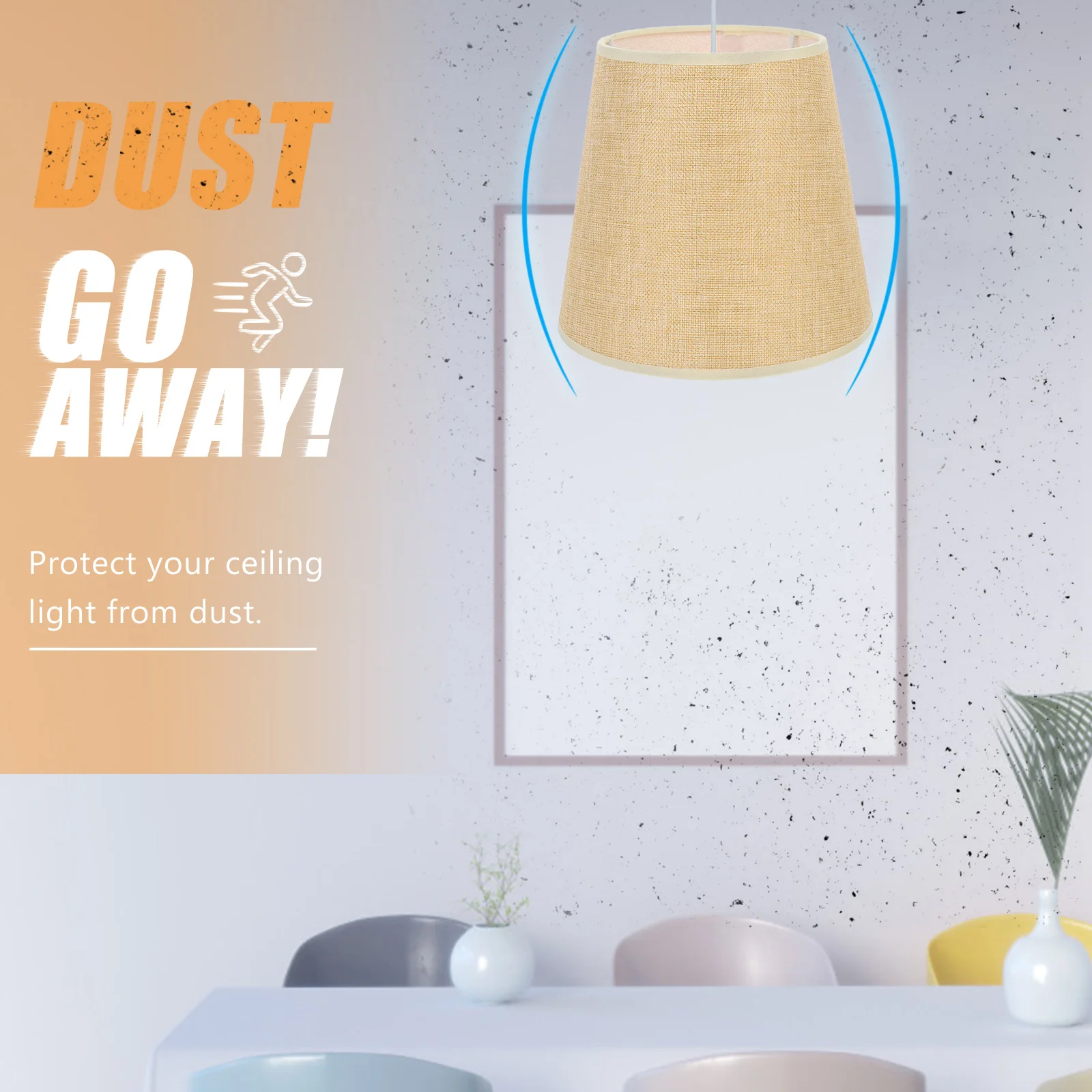 

Durable Cloth Lampshade Protective Light Cover Delicate Lamp Cover for Wall Ceiling Floor Lamp Warm Lighting Cloth Lampshade