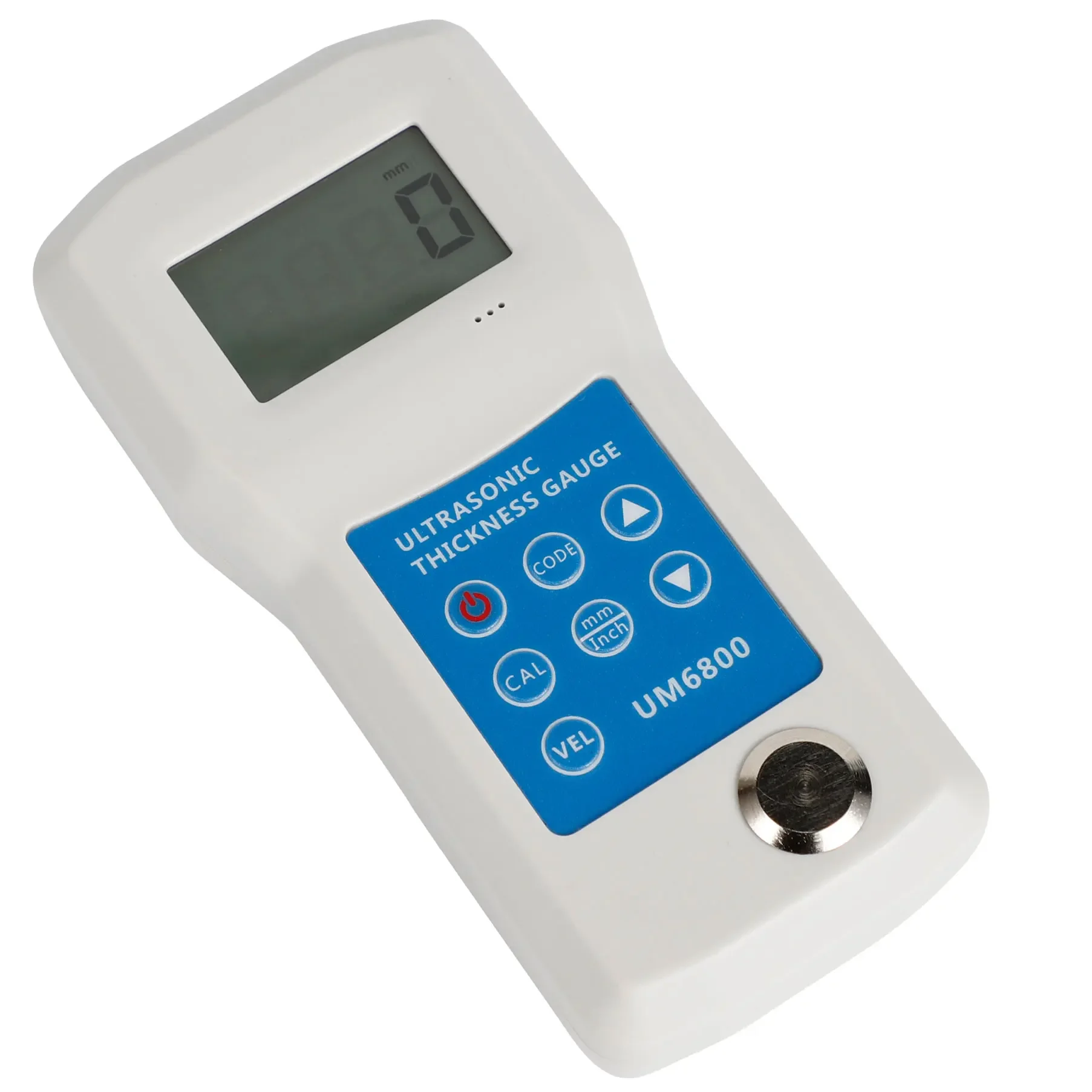 UM6800 Ultrasonic Thickness Gauge 1.0-280mm,0.05-11.0inch (in Steel) Automatic Zero Calibration Digital Thickness Gauge