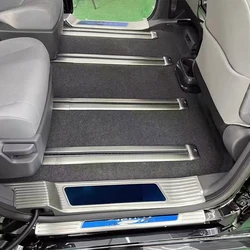 Car Moulding Accessories For Toyota Sienna 2021 2022 2023 Stainless Steel Rear Seat Track Path Slide Rail Frame Cover Trims