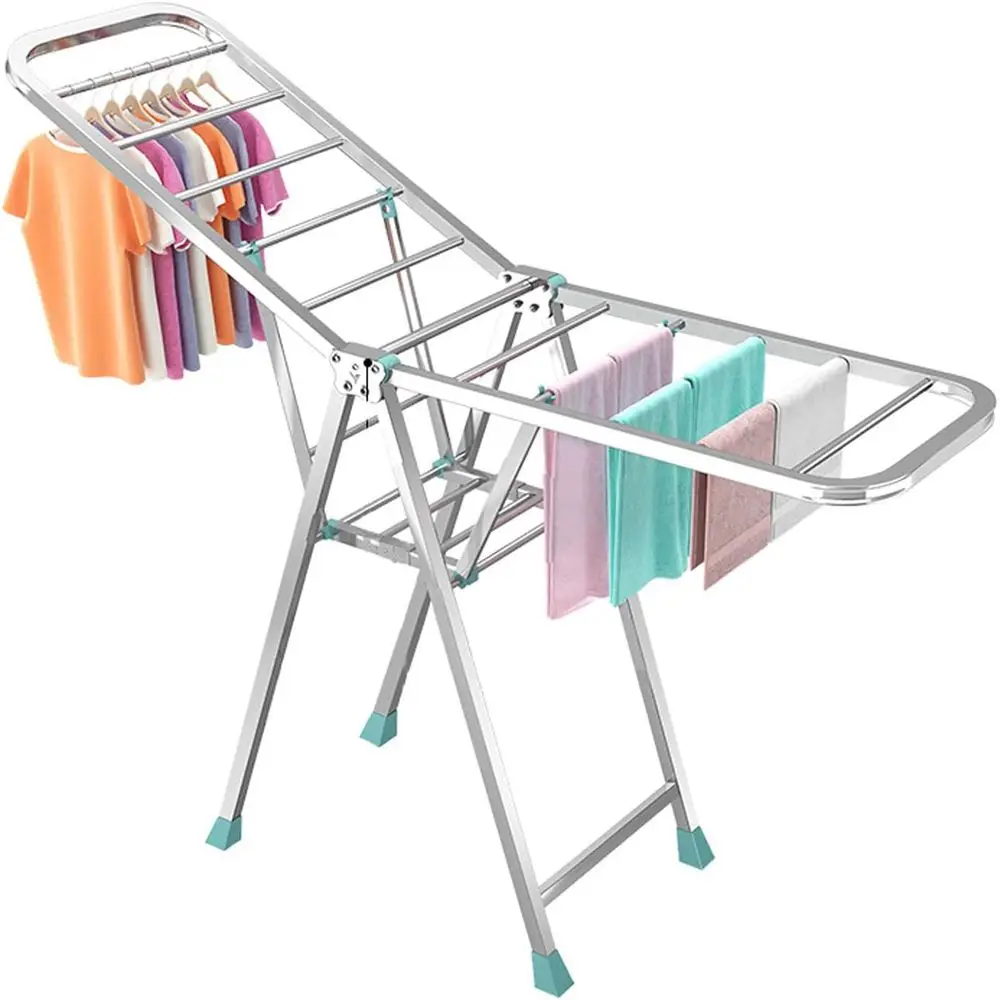 

Регулируемая сушилка для белья из нержавеющей стали — компактная вешалка для дома, балкона или спальни, 1,5 м