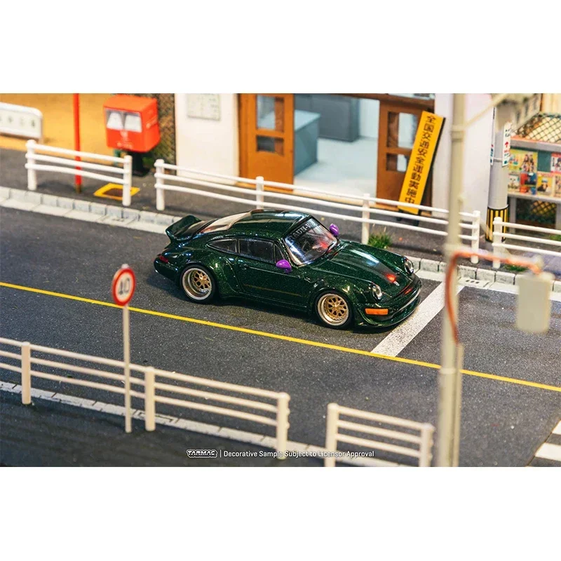 Voorverkoop TW 1:64 RWB 964 Groene Diecast Auto Model Collectie Speelgoed Tarmac Works