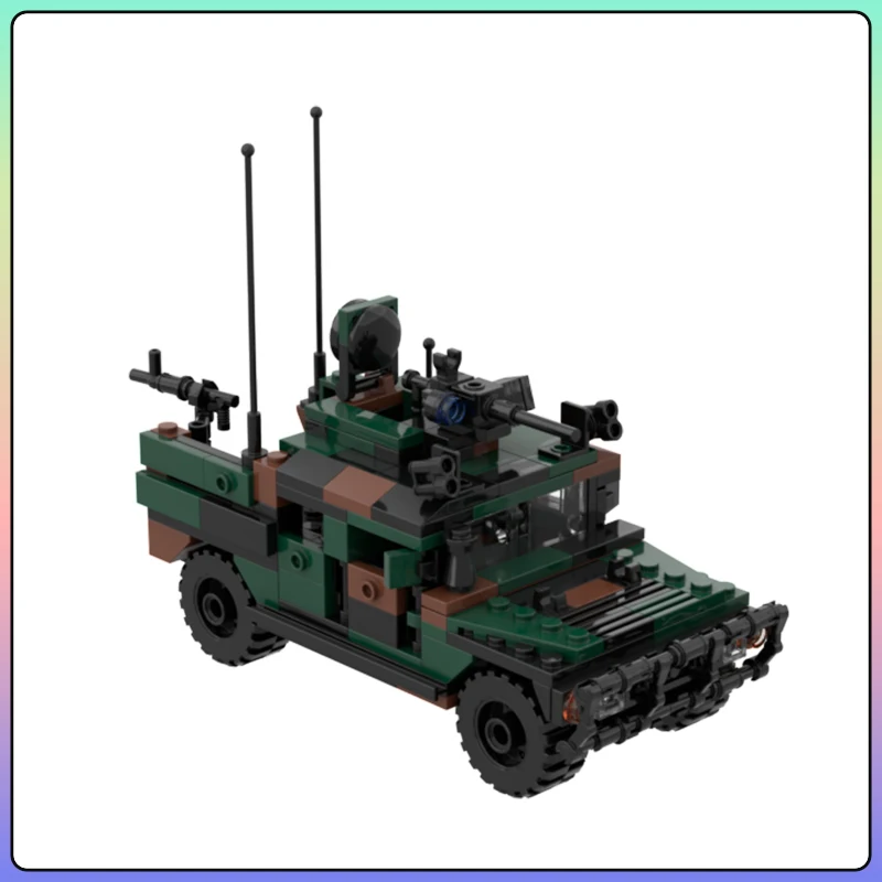 MOC Military Series Bricks Army Hummer M1043 Special Tactical Vehicle Creative Building Block DIY Boy Toy Hobbies Christmas Gift