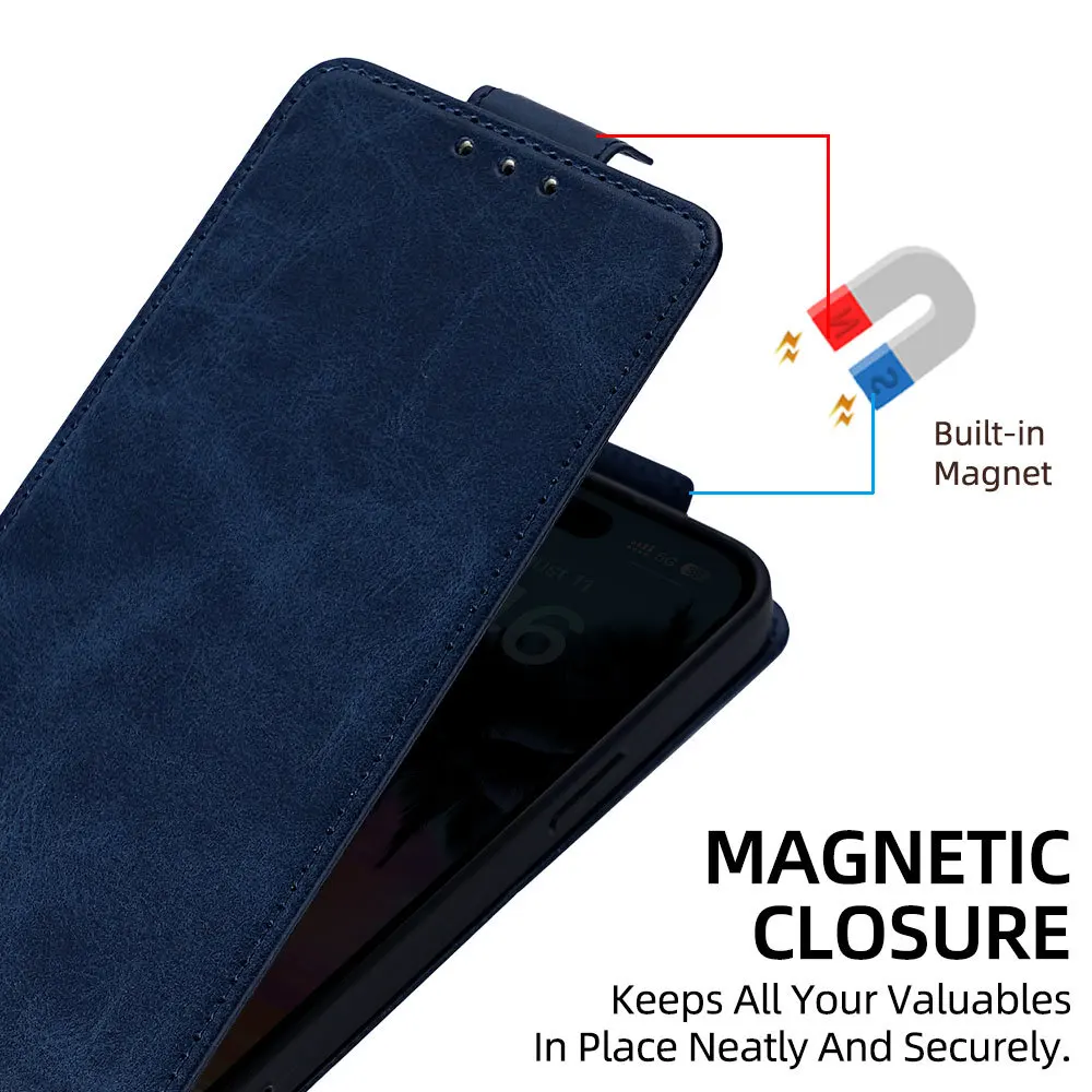 Ledertasche für Honor Magic 7 Pro 7 6 5 4 3 Lite Wallet Case Flip Honor Magic 7pro 6lite Retro Soft Cover Halter Cape Shell – Detail 5