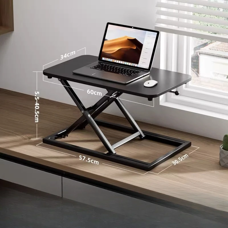

Stand Up Lifting Computer Workbench Desktop Stand Height Increasing Office Notebook Pneumatic Solid Wood Display