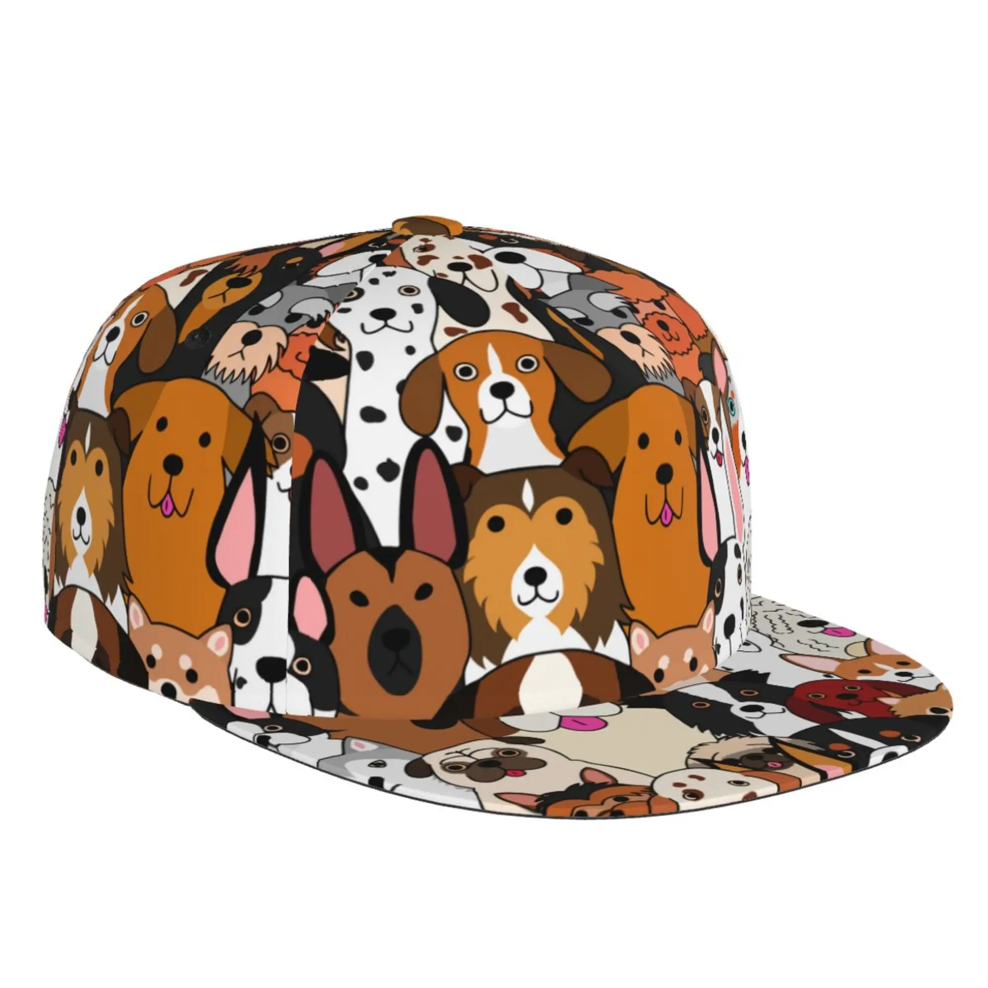 

Cute Animals Cat Dog Baseball Cap Hip Hop Fashion Hats All Seasons for Men Women Teens Boys One Size Adjustable Snapback Hat