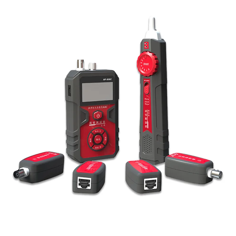 RJ11 RJ45 ЖК-тестеры проводов с локатором проводов BNC и USB Tracer Для сетевых Ethernet и коаксиальных кабелей Тестер длины кабеля Anti-EI