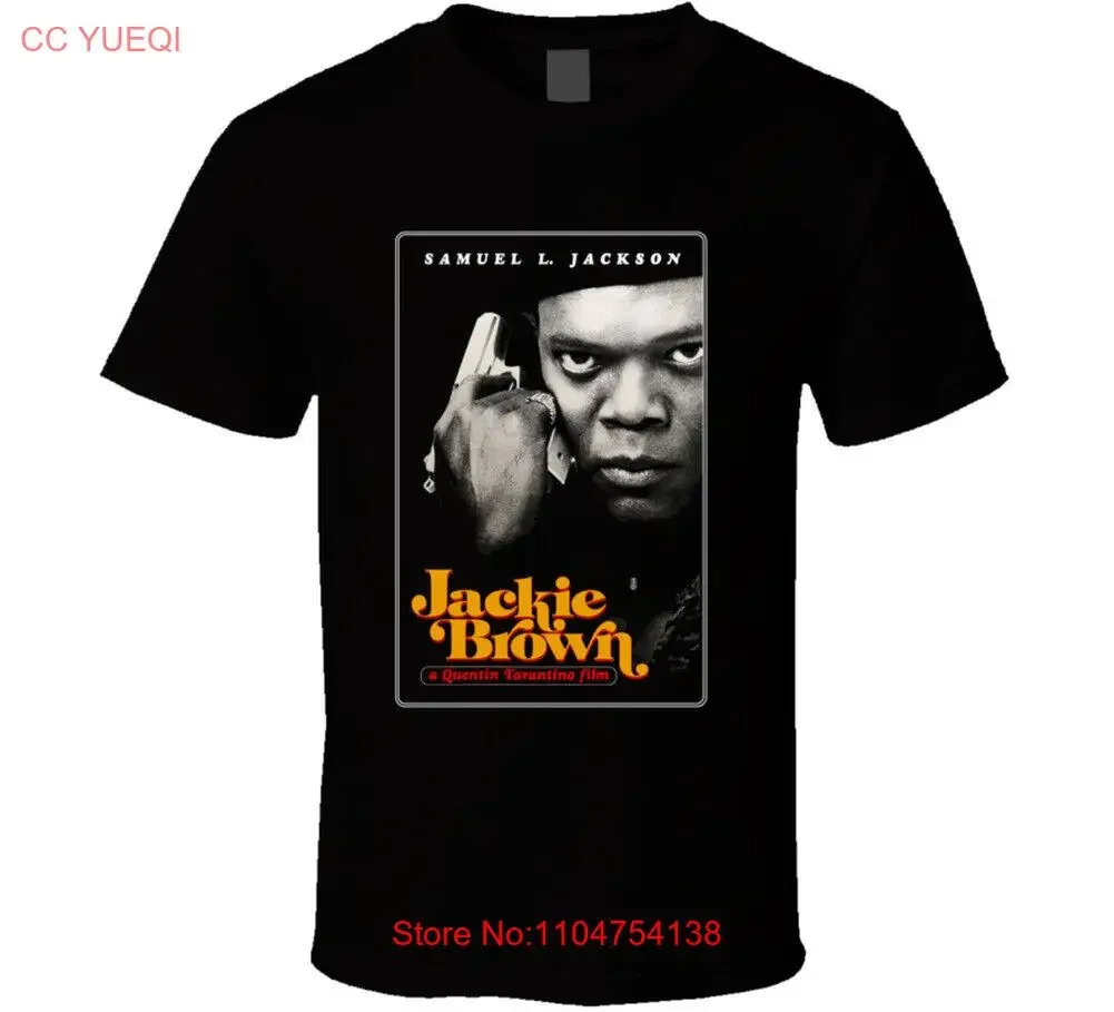 jackie-marrom-t-camisa-samuel-l-jackson-quentin-tarantino-pam-grier-polpa-fic-vintage-lavado-topo-para-uso-diario-confortavel