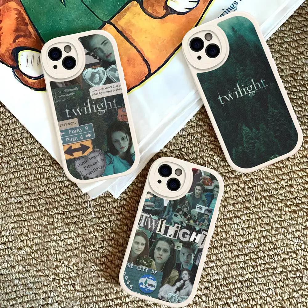 

TV Twilight Isabella Edward Cullen Leather Phone Case For Iphone 16 15 14 Plus 13 12 11 Pro Max Case