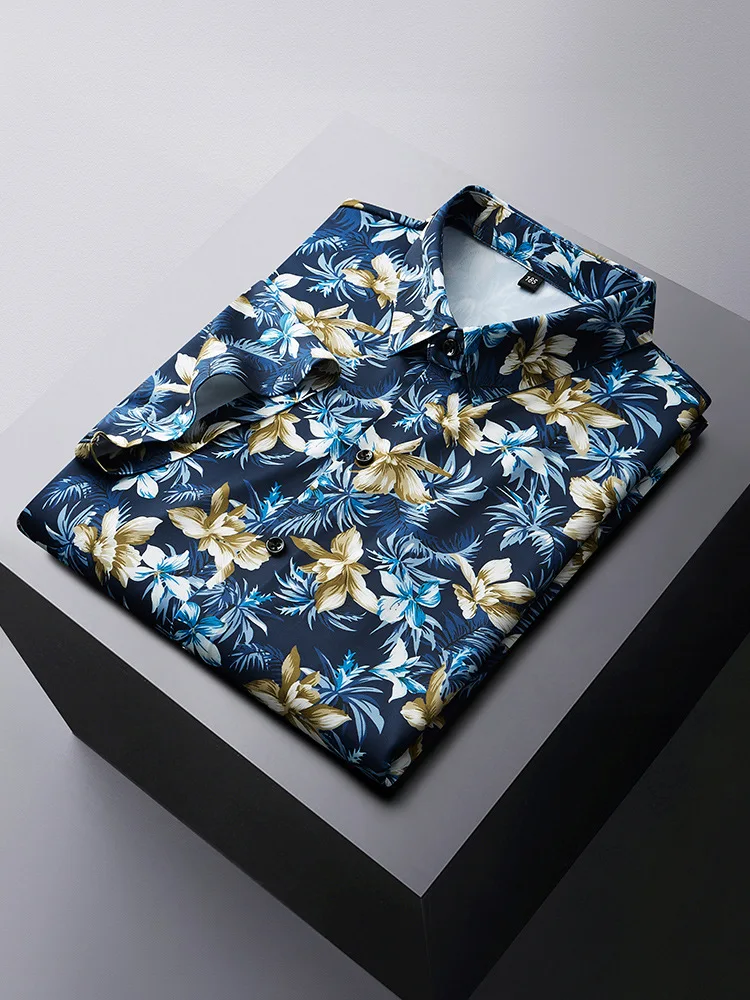 12XL 7XL 6XL Plus Size Men's Shirts Comfortable Loose Casual Oversize Hawaiian Floral Short Sleeve Summer Beach Shirt