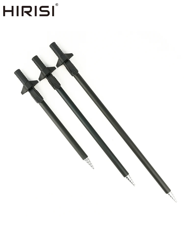 Hirisi 2 Stück Karpfenangel-Grundstangen aus Aluminium, Teleskop-Banksticks, Angelrutenhalterung, Angelzubehör
