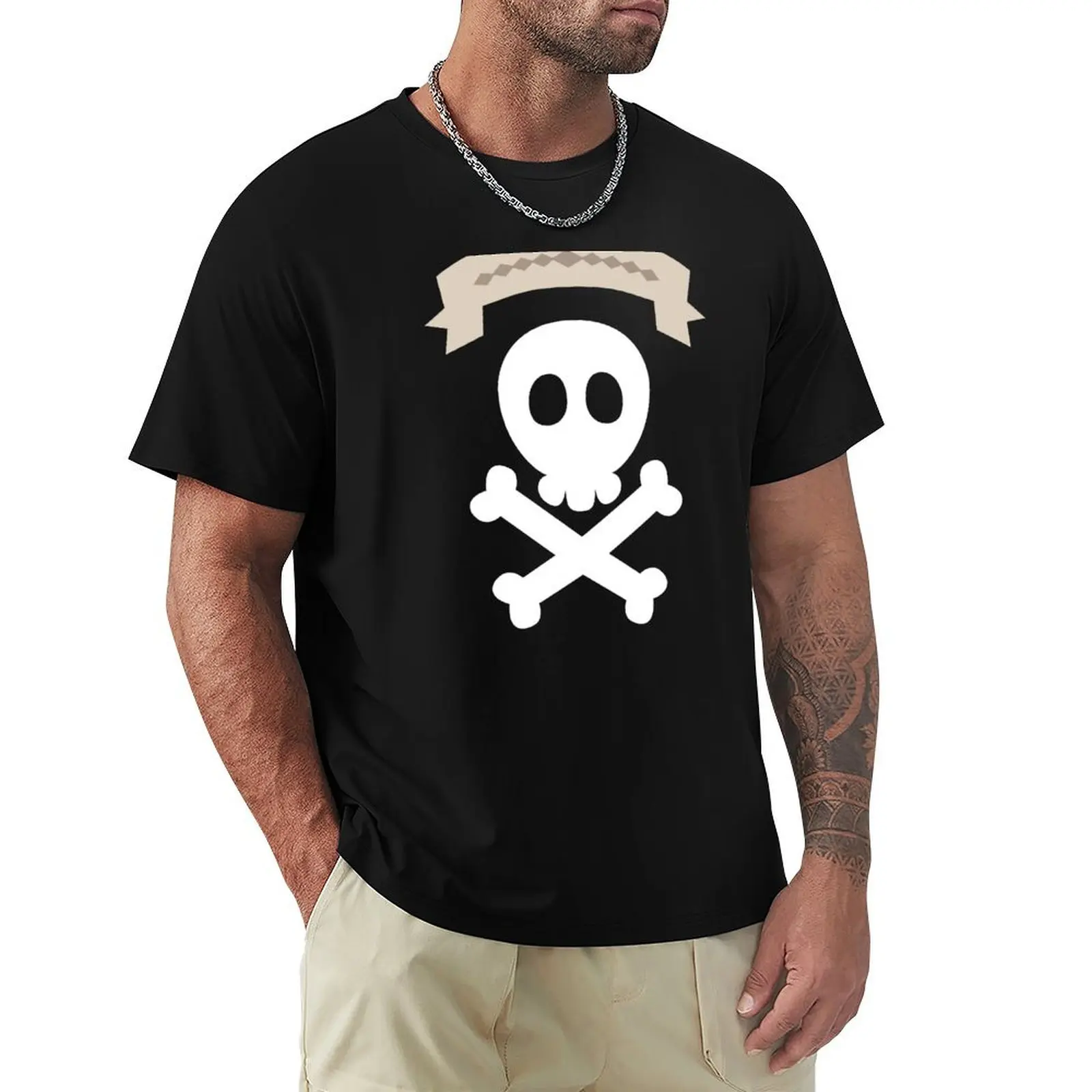 Ichikawa Kyoutarou (Boku no Kokoro no Yabai Yatsu) Skull T-Shirt anime t shirts Luxury man Funny t-shirt Men's t-shirts