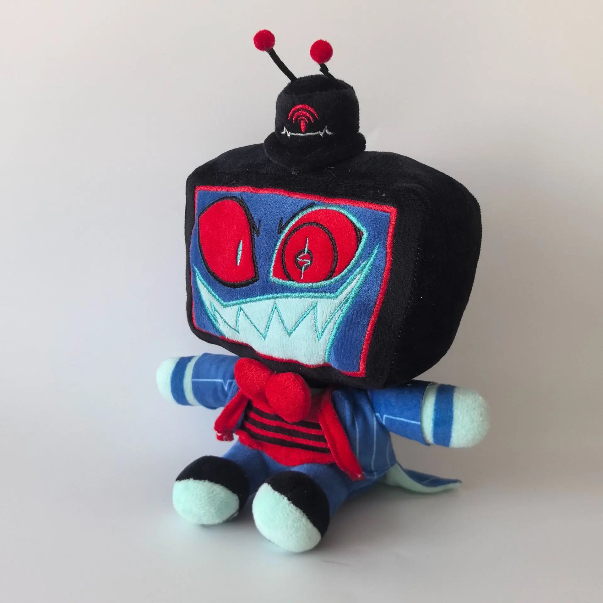 25CM Hazbin Anime Alastor Vox Valentino Geen Kenmerken Hanger Figuur Plushie Hanger Rugzak Decor Sleutelhanger Gift Accessoire