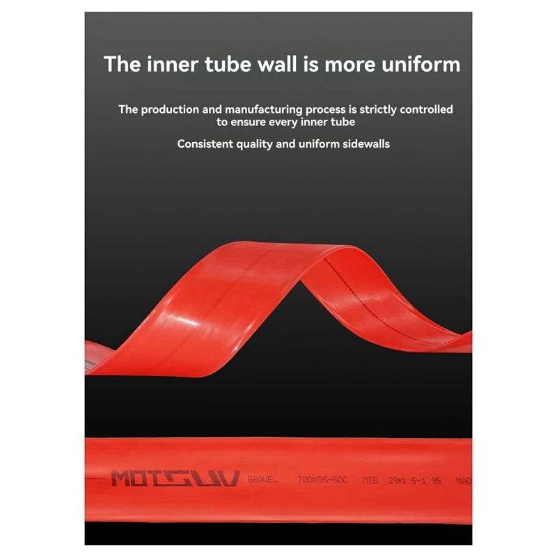 

2X TPU Inner Tube for 700C Gravel Road Bikes Compatible with 700x35-50C Tires 29x1.5-1.95 45MM